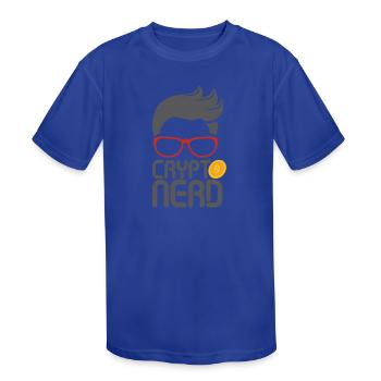 Crypto Nerd - T-shirt performance Enfant - bleu roi - Devant
