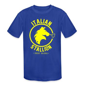 ITALIAN STALLION - Kids' Moisture Wicking Performance T-Shirt - royal blue - Front