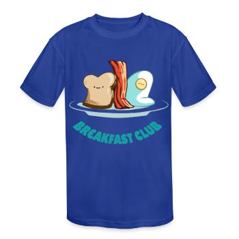 Breakfast Club - Kids' Moisture Wicking Performance T-Shirt - royal blue - Front