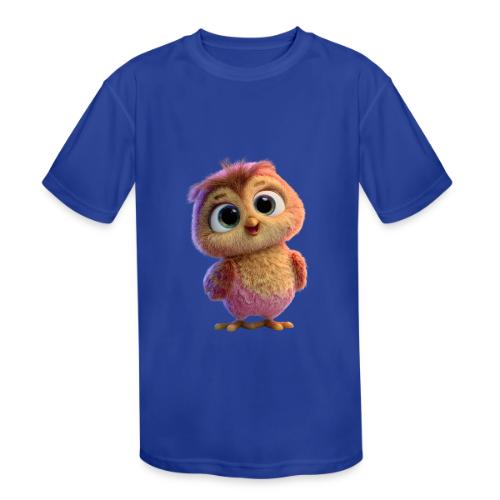 Adorable Baby Owl with Big Eyes - Kids' Moisture Wicking Performance T-Shirt