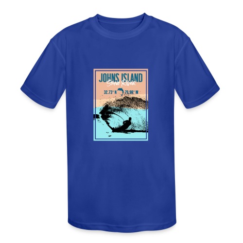 Charleston Life -Johns Island, SC -The Stono River - Kids' Moisture Wicking Performance T-Shirt