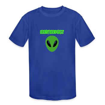 Aliens Vibes - Kids' Moisture Wicking Performance T-Shirt - royal blue - Front