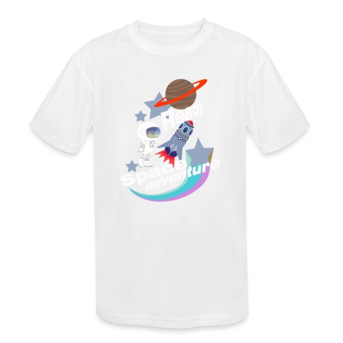 Rocket Space Adventure - Kids' Moisture Wicking Performance T-Shirt