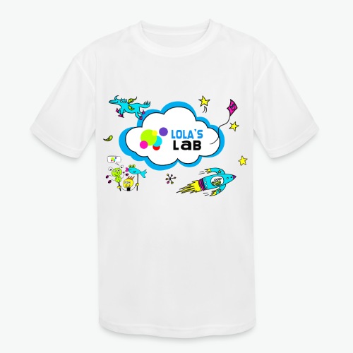 Lola's Lab illustrated logo tee - Kids' Moisture Wicking Performance T-Shirt