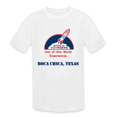 Space Voyagers - Boca Chica, Texas - Kids' Moisture Wicking Performance T-Shirt