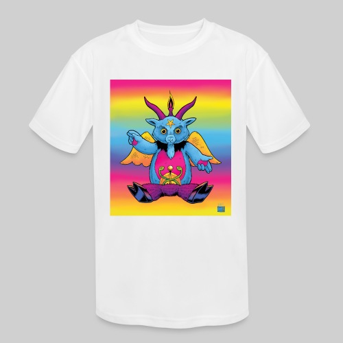 Rainbow Baphomet - Kids' Moisture Wicking Performance T-Shirt