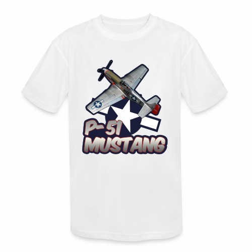P-51 Mustang tribute - Kids' Moisture Wicking Performance T-Shirt