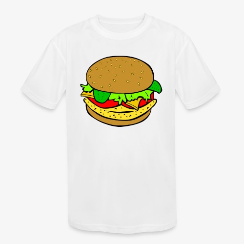 Comic Burger - Kids' Moisture Wicking Performance T-Shirt