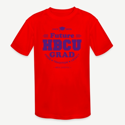 Future HBCU Grad Youth - Kids' Moisture Wicking Performance T-Shirt