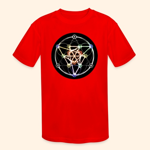 Classic Alchemical Cycle - Kids' Moisture Wicking Performance T-Shirt