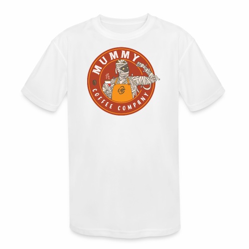Circle Mummy Coffee - Kids' Moisture Wicking Performance T-Shirt