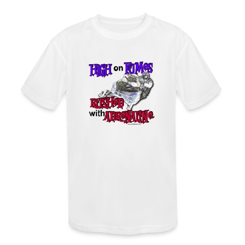 Rushed with Adrenaline - Kids' Moisture Wicking Performance T-Shirt