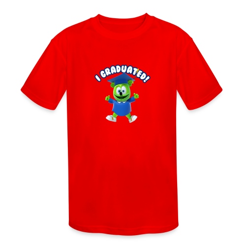 I Graduated! Gummibar (The Gummy Bear) - Kids' Moisture Wicking Performance T-Shirt