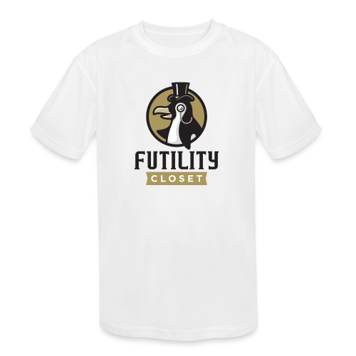 Futility Closet Logo - Color - Kids' Moisture Wicking Performance T-Shirt