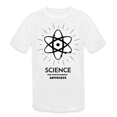 Science The Evolutionary Advocate - Kids' Moisture Wicking Performance T-Shirt