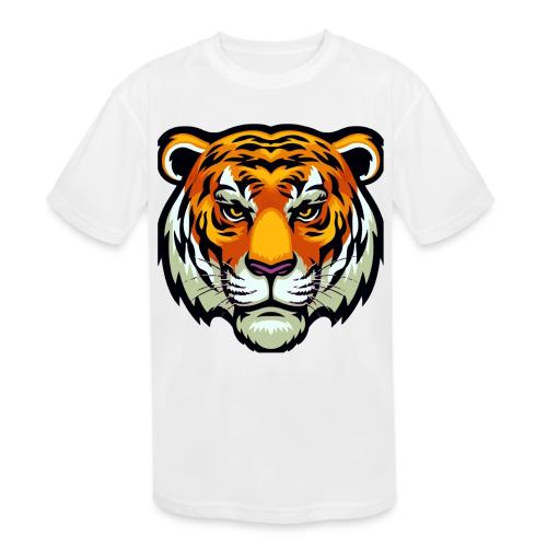 Tiger Fashion Feline Animal, Tiger Willing Success - Kids' Moisture Wicking Performance T-Shirt