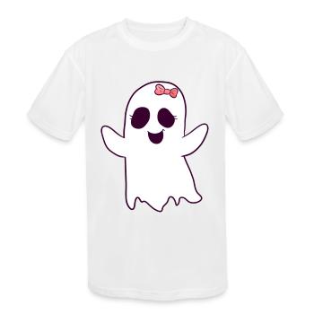Ghost Ghost Halloween Girl - Kids' Moisture Wicking Performance T-Shirt - white - Front