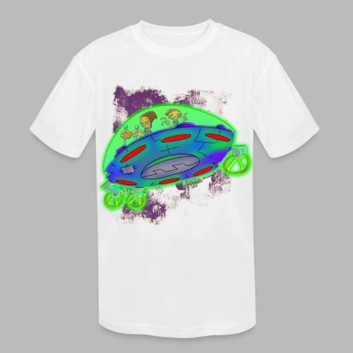 Ongher's UFO Flying Saucer - Kids' Moisture Wicking Performance T-Shirt