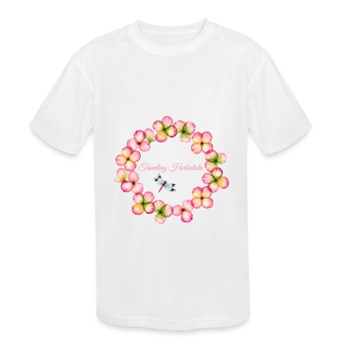 Traveling Herbalista Design pink - Kids' Moisture Wicking Performance T-Shirt