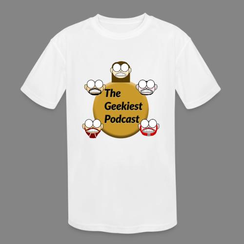 The Geekiest Podcast Logo - Kids' Moisture Wicking Performance T-Shirt