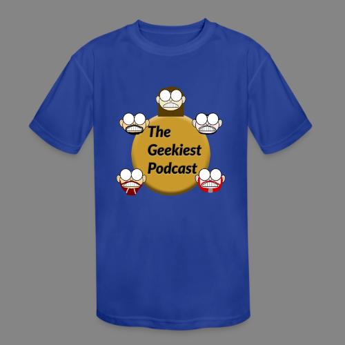 The Geekiest Podcast Logo - Kids' Moisture Wicking Performance T-Shirt