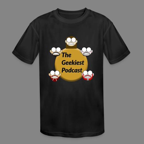 The Geekiest Podcast Logo - Kids' Moisture Wicking Performance T-Shirt