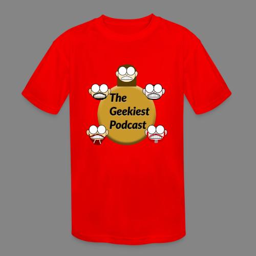 The Geekiest Podcast Logo - Kids' Moisture Wicking Performance T-Shirt