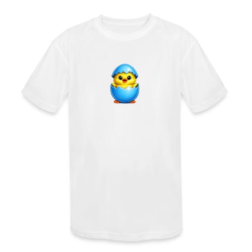 Easter Chick Blue - Kids' Moisture Wicking Performance T-Shirt