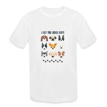 Pug Dog Doggie Breed Pet Animal Gift Idea - Kids' Moisture Wicking Performance T-Shirt - white - Front
