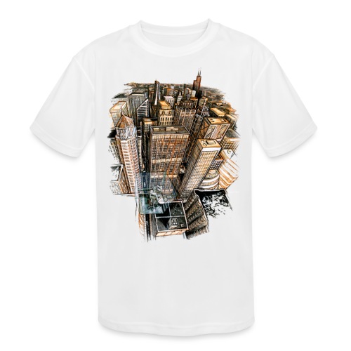 The Cube with a View - Kids' Moisture Wicking Performance T-Shirt