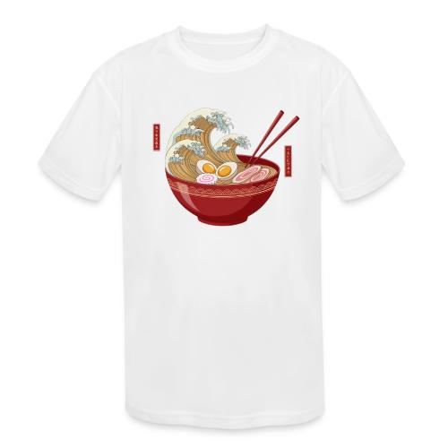The Great Wave of Ramen - Kids' Moisture Wicking Performance T-Shirt