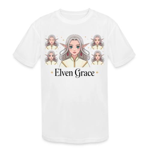 Elven Grace Fantasy Elf Maiden Graphic Magic - Kids' Moisture Wicking Performance T-Shirt