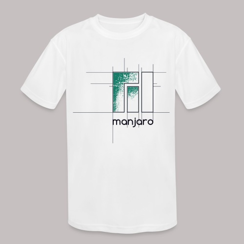 Manjaro Logo Draft - Kids' Moisture Wicking Performance T-Shirt