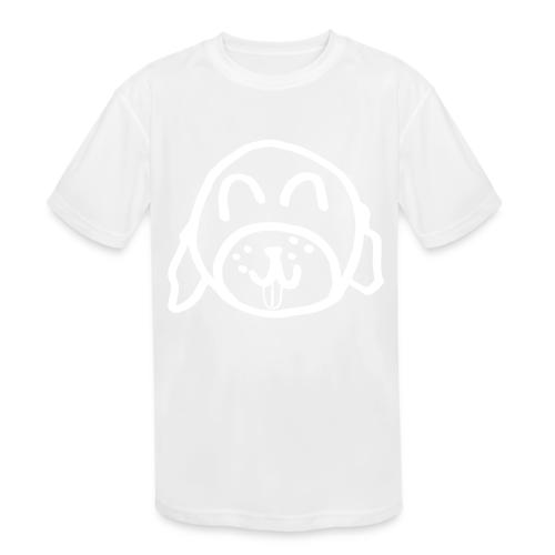 Alina Can Walk Your Dog (white outline) - Kids' Moisture Wicking Performance T-Shirt