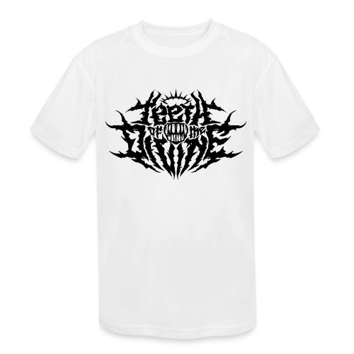 Teeth Of The Divine Logo BLACK - Kids' Moisture Wicking Performance T-Shirt