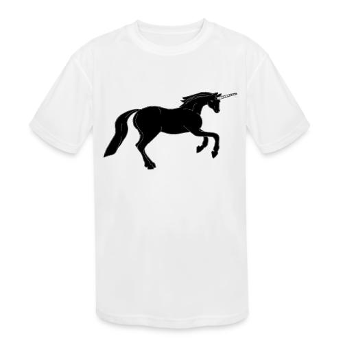 unicorn black - Kids' Moisture Wicking Performance T-Shirt