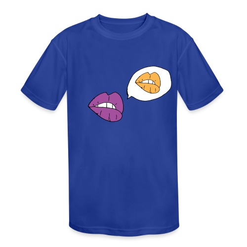 Lips - Kids' Moisture Wicking Performance T-Shirt