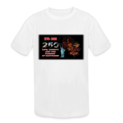 1776 - 2026 - 250 Years USA | Fireworks - Kids' Moisture Wicking Performance T-Shirt