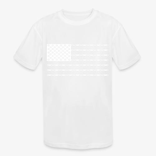 Bicycle Chain American Flag - Kids' Moisture Wicking Performance T-Shirt