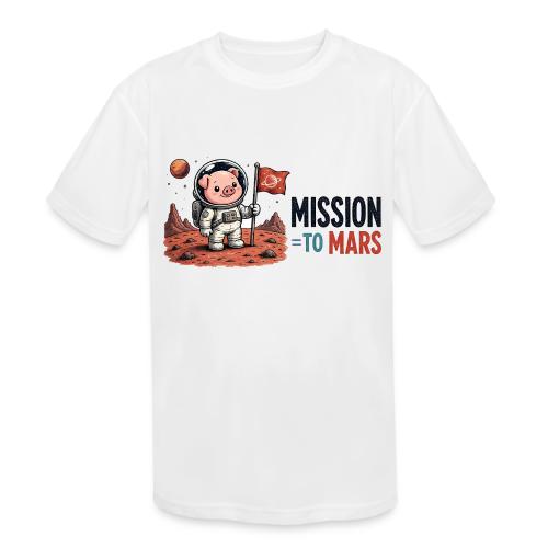 Mission To Mars Space Pig - Kids' Moisture Wicking Performance T-Shirt