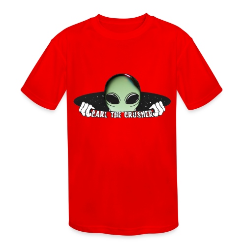 Coming Through Clear - Alien Arrival - Kids' Moisture Wicking Performance T-Shirt