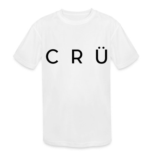 CRU text - Kids' Moisture Wicking Performance T-Shirt