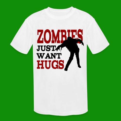 Zombie Hugs - Kids' Moisture Wicking Performance T-Shirt