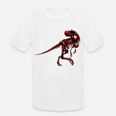 Dinosaur skeleton sketch vector image red cartoon' Kids' T-Shirt |  Spreadshirt