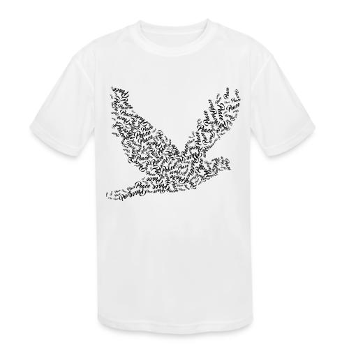 DOVE Peace in FLIGHT - Kids' Moisture Wicking Performance T-Shirt