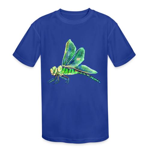 green dragonfly - Kids' Moisture Wicking Performance T-Shirt