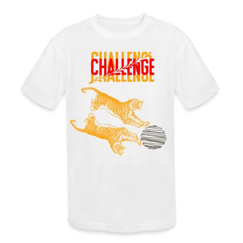 Double tiger fashion, jungle feline animals. - Kids' Moisture Wicking Performance T-Shirt
