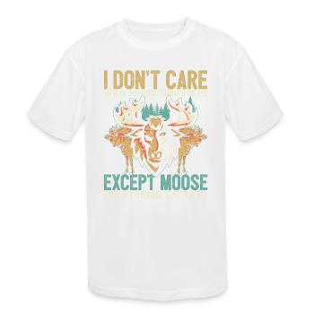Moose Hunting Animal Lover Wild Life Moose Gifts - Kids' Moisture Wicking Performance T-Shirt - white - Front