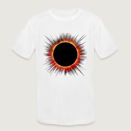 Solar Eclipse Flare Burst Cartoon - Kids' Moisture Wicking Performance T-Shirt