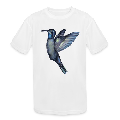 Hummingbird in flight - Kids' Moisture Wicking Performance T-Shirt